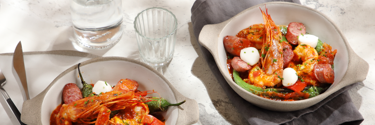 Recipe for prawns spetzofai